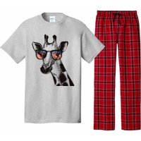 Fun And Cool Hipster Giraffe Animal LoverS Giraffe Pajama Set