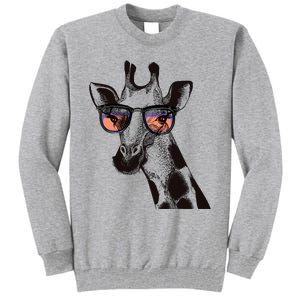 Fun And Cool Hipster Giraffe Animal LoverS Giraffe Tall Sweatshirt