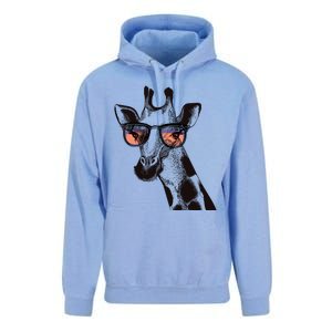 Fun And Cool Hipster Giraffe Animal LoverS Giraffe Unisex Surf Hoodie