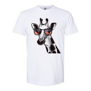 Fun And Cool Hipster Giraffe Animal LoverS Giraffe Softstyle CVC T-Shirt