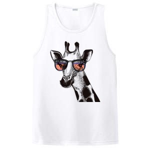 Fun And Cool Hipster Giraffe Animal LoverS Giraffe PosiCharge Competitor Tank