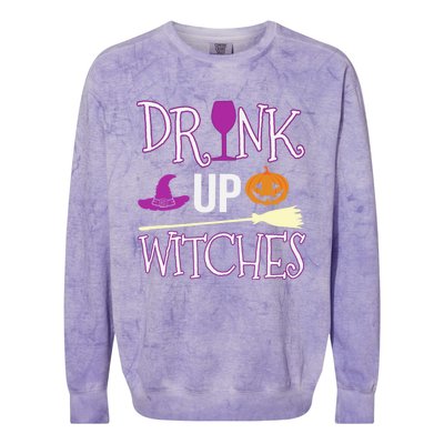 Funny And Cute Halloween Costume Up Witches Gift Colorblast Crewneck Sweatshirt