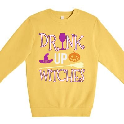 Funny And Cute Halloween Costume Up Witches Gift Premium Crewneck Sweatshirt