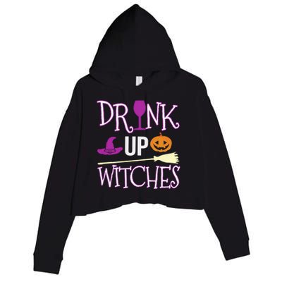 Funny And Cute Halloween Costume Up Witches Gift Crop Fleece Hoodie