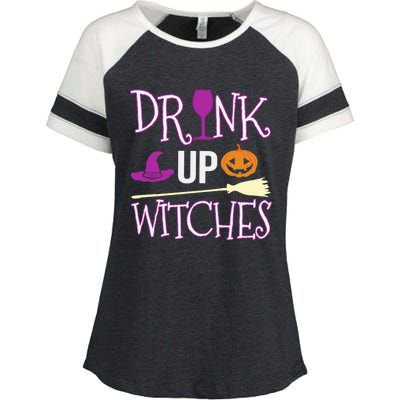 Funny And Cute Halloween Costume Up Witches Gift Enza Ladies Jersey Colorblock Tee