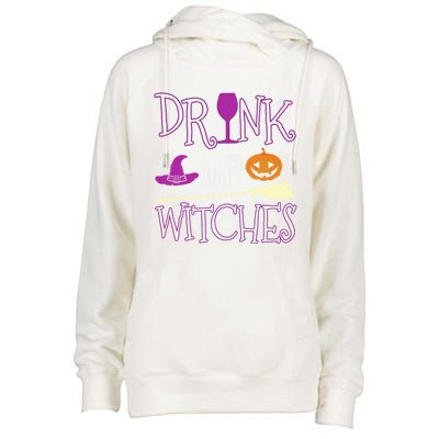 Funny And Cute Halloween Costume Up Witches Gift Womens Funnel Neck Pullover Hood