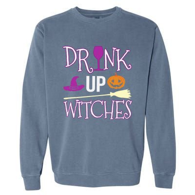 Funny And Cute Halloween Costume Up Witches Gift Garment-Dyed Sweatshirt