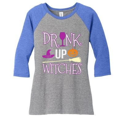 Funny And Cute Halloween Costume Up Witches Gift Women's Tri-Blend 3/4-Sleeve Raglan Shirt