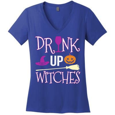 Funny And Cute Halloween Costume Up Witches Gift Women's V-Neck T-Shirt