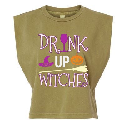 Funny And Cute Halloween Costume Up Witches Gift Garment-Dyed Women's Muscle Tee