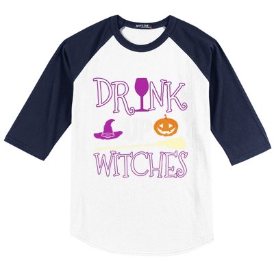 Funny And Cute Halloween Costume Up Witches Gift Baseball Sleeve Shirt