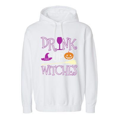 Funny And Cute Halloween Costume Up Witches Gift Garment-Dyed Fleece Hoodie