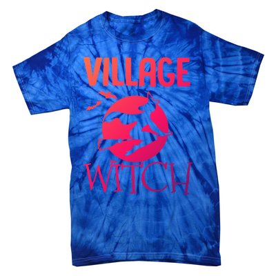 Funny And Cute Village Witch Halloween Costume Gift Tie-Dye T-Shirt