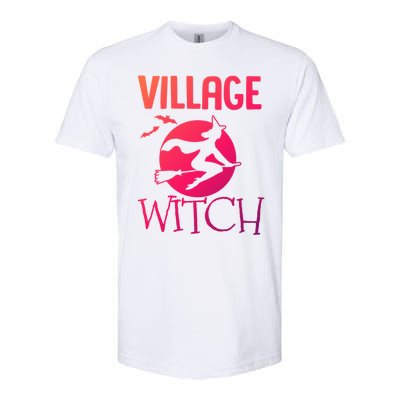 Funny And Cute Village Witch Halloween Costume Gift Softstyle® CVC T-Shirt