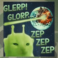 Funny Alien Cat Meme Glerp Glorp Zep Zep Legacy Tie Dye Trucker Hat