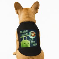Funny Alien Cat Meme Glerp Glorp Zep Zep Doggie Tank
