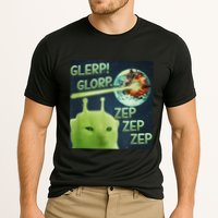 Funny Alien Cat Meme Glerp Glorp Zep Zep Performance Shirt