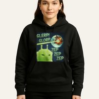 Funny Alien Cat Meme Glerp Glorp Zep Zep Hoodie