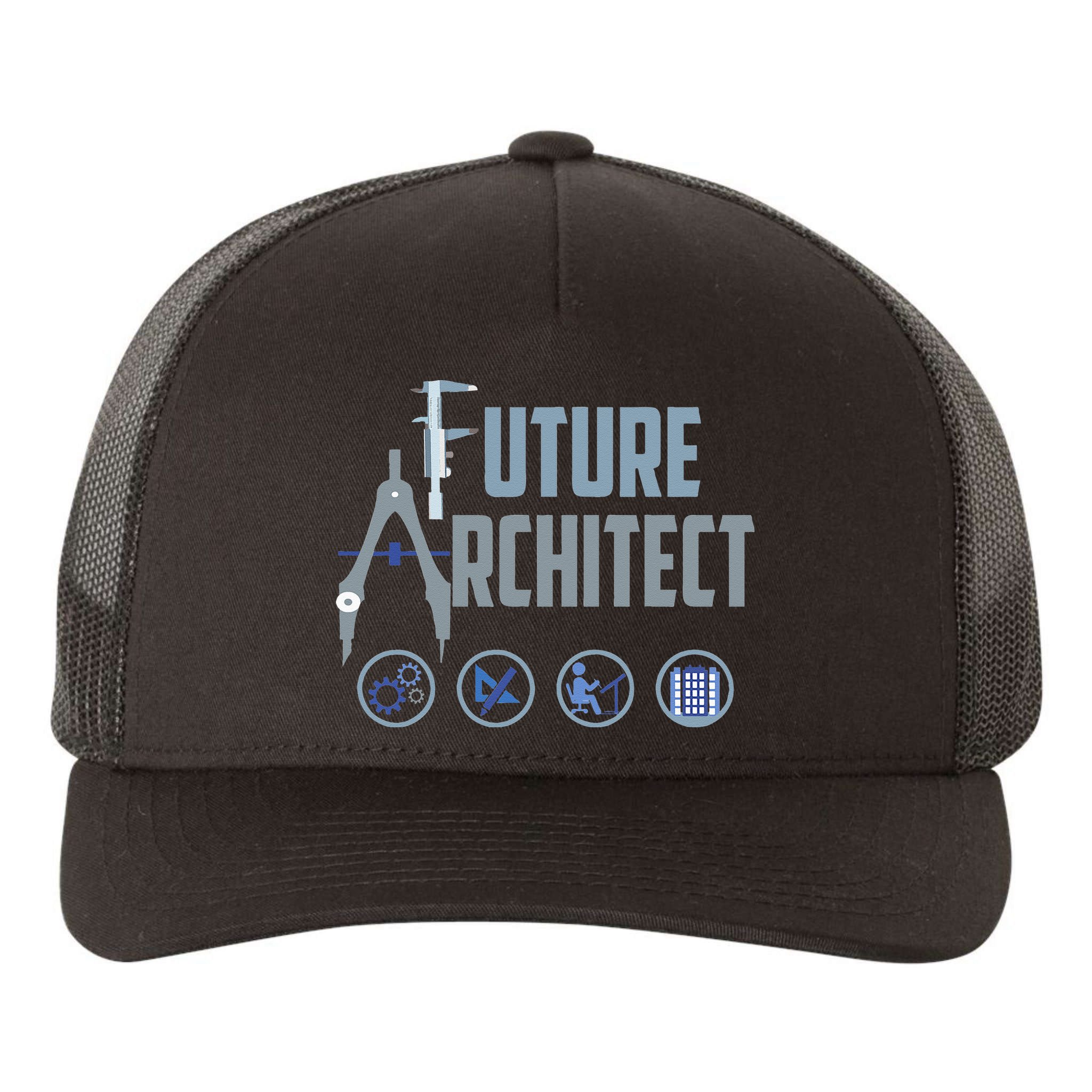 Future Architect Cute Landscape Artists Funny Yupoong Adult 5-Panel Trucker Hat