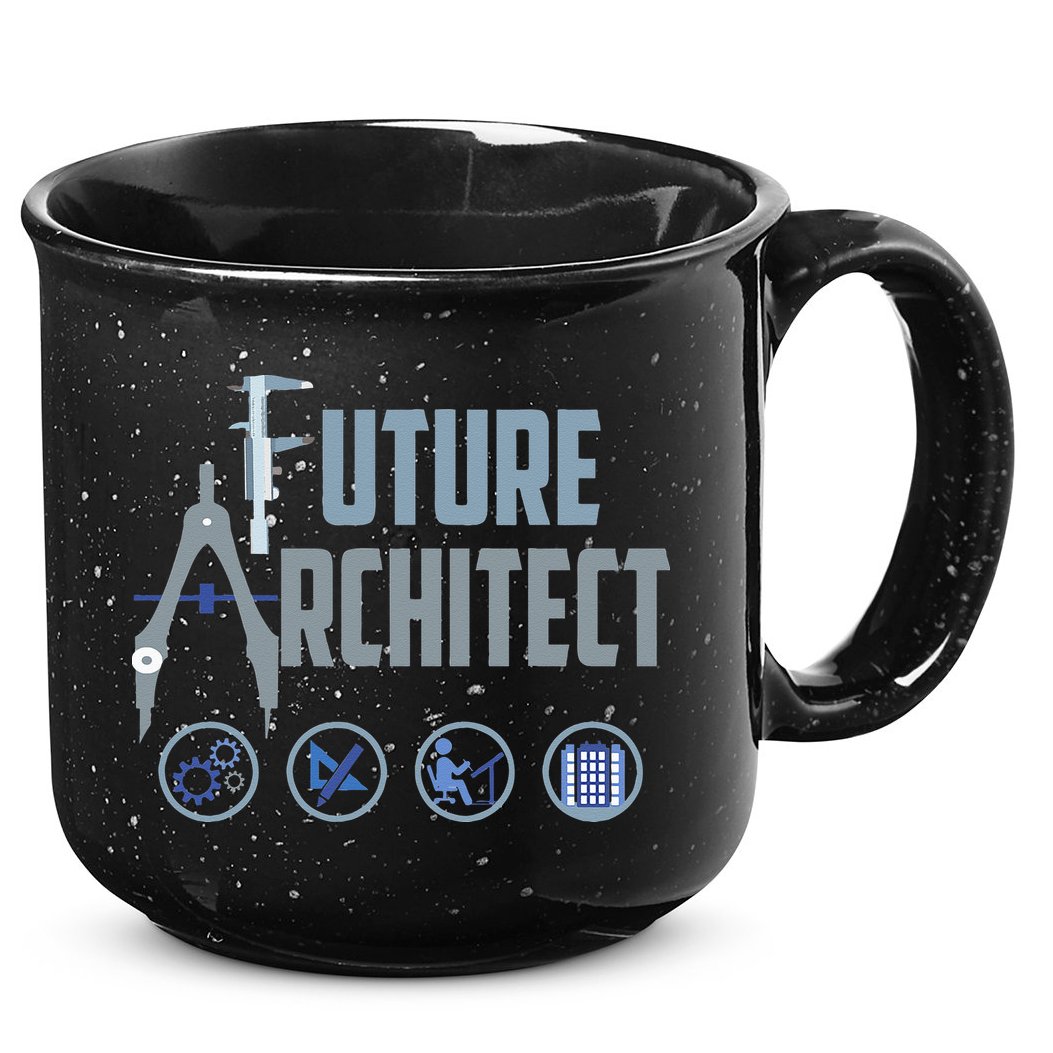 Future Architect Cute Landscape Artists Funny 15oz Campfire Ceramic Mug