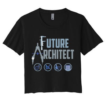 Future Architect Cute Landscape Artists Funny Crop Top