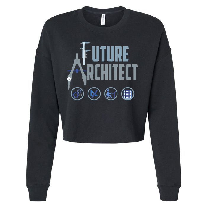 Future Architect Cute Landscape Artists Funny Cropped Pullover Crew