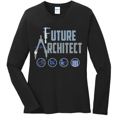 Future Architect Cute Landscape Artists Funny Ladies Long Sleeve Shirt
