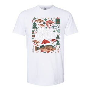 Fish Angler Christmas Merry Fishmas Carp Funny Meaningful Gift Softstyle CVC T-Shirt