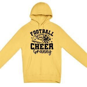 Football And Cheer Granny Football Mom Cheer Grandma Women Premium Pullover Hoodie