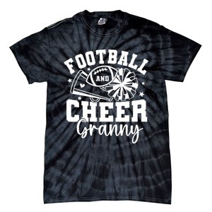 Football And Cheer Granny Football Mom Cheer Grandma Women Tie-Dye T-Shirt