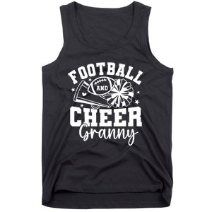 Football And Cheer Granny Football Mom Cheer Grandma Women Tank Top