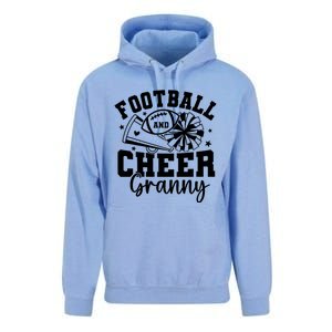 Football And Cheer Granny Football Mom Cheer Grandma Women Unisex Surf Hoodie