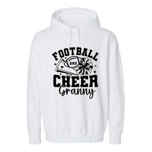 Football And Cheer Granny Football Mom Cheer Grandma Women Garment-Dyed Fleece Hoodie