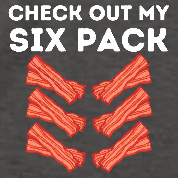 Funny Abs Check Out My Six Pack Humor Food Bacon Lovers Vector Backpack