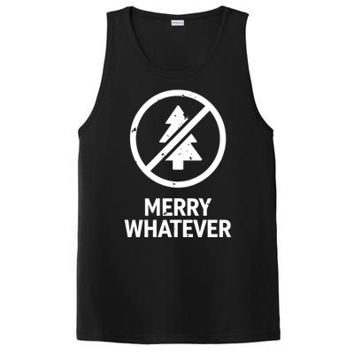 Funny Anti Christmas Grumpy Christmas Merry Whatever PosiCharge Competitor Tank