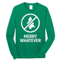 Funny Anti Christmas Grumpy Christmas Merry Whatever Long Sleeve Shirt