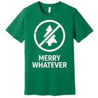 Funny Anti Christmas Grumpy Christmas Merry Whatever Premium T-Shirt