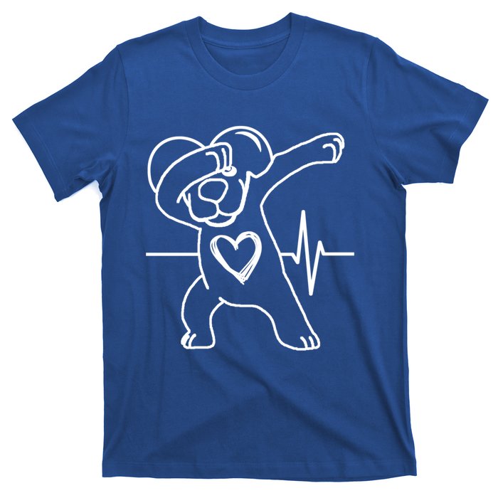 Funny And Cute Valentines Day Dabbing Puppy Heart Cool Gift T-Shirt