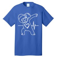 Funny And Cute Valentines Day Dabbing Puppy Heart Cool Gift Tall T-Shirt