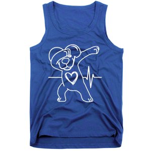 Funny And Cute Valentines Day Dabbing Puppy Heart Cool Gift Tank Top