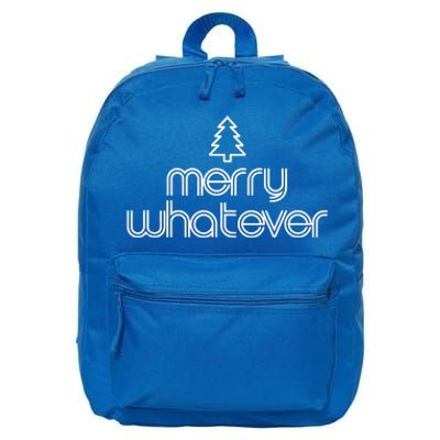 Funny Anti Christmas Grumpy Christmas Merry Whatever 16 in Basic Backpack