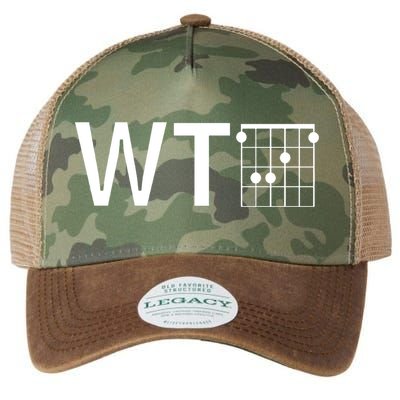 Fun And Cool Wtf With F Chord Gift Legacy Tie Dye Trucker Hat