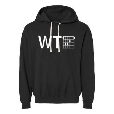 Fun And Cool Wtf With F Chord Gift Garment-Dyed Fleece Hoodie