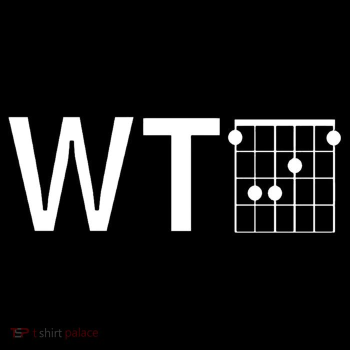 Fun And Cool Wtf With F Chord Gift Performance Shirt