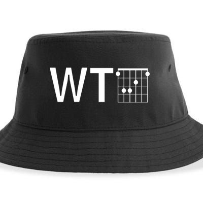 Fun And Cool Wtf With F Chord Gift Sustainable Bucket Hat