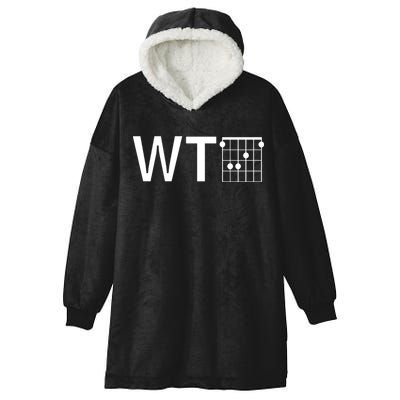 Fun And Cool Wtf With F Chord Gift Hooded Wearable Blanket
