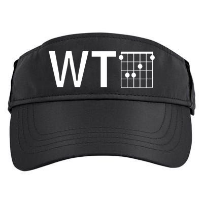 Fun And Cool Wtf With F Chord Gift Adult Drive Performance Visor