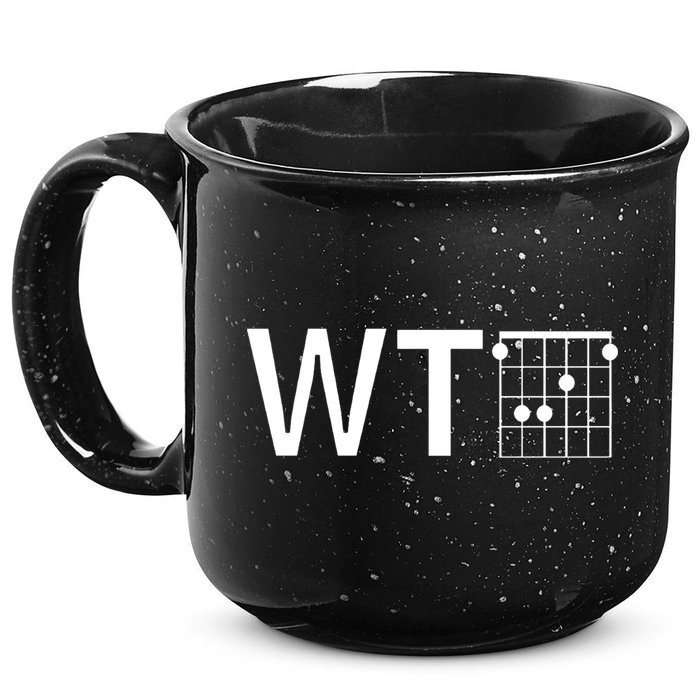 Fun And Cool Wtf With F Chord Gift 15oz Campfire Ceramic Mug