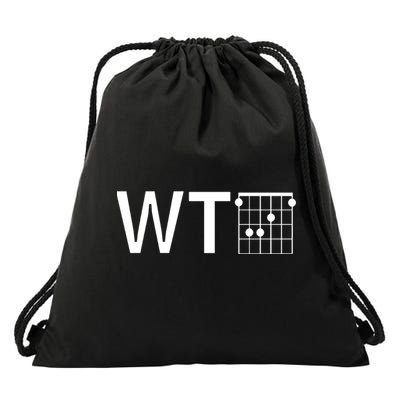 Fun And Cool Wtf With F Chord Gift Drawstring Bag
