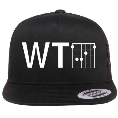 Fun And Cool Wtf With F Chord Gift Flatbill Hat